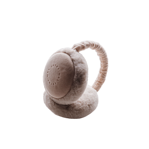 Наушники плюшевые Mrs. Ertha "Taupe", макиато